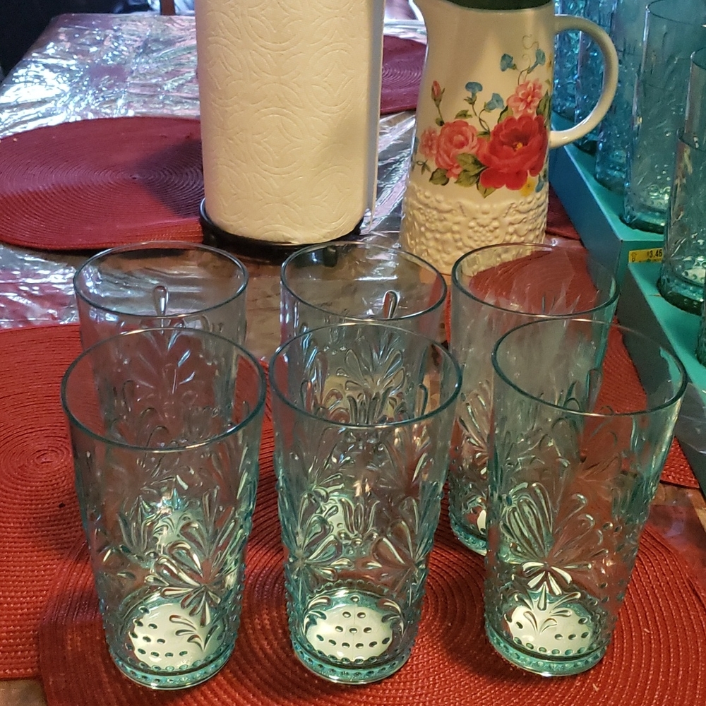 COPY - 6 pack of 24 oz teal pioneer woman sunny days